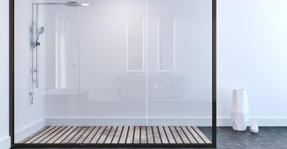 Custom Glass Shower Door Installation